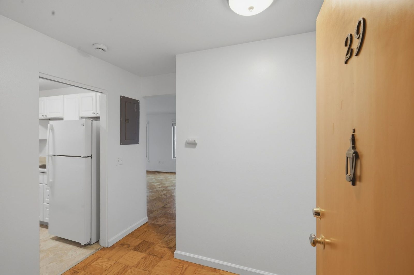 Entry door bearing apartment number 39