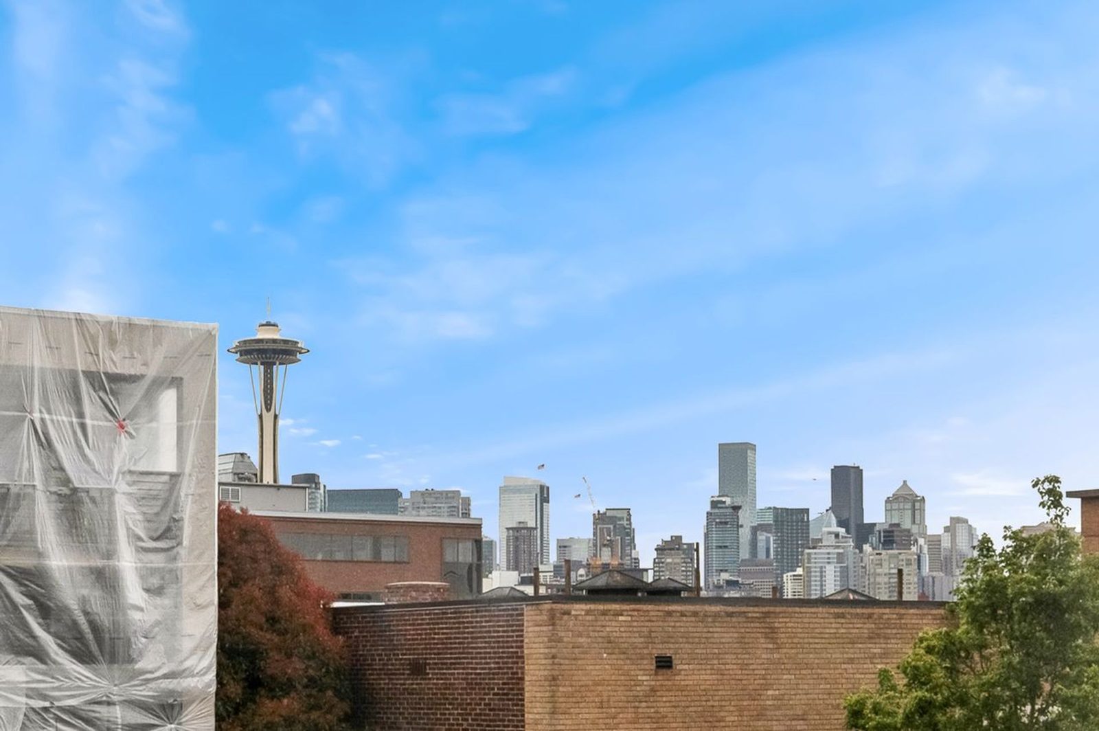 Space Needle and downtown skyline view